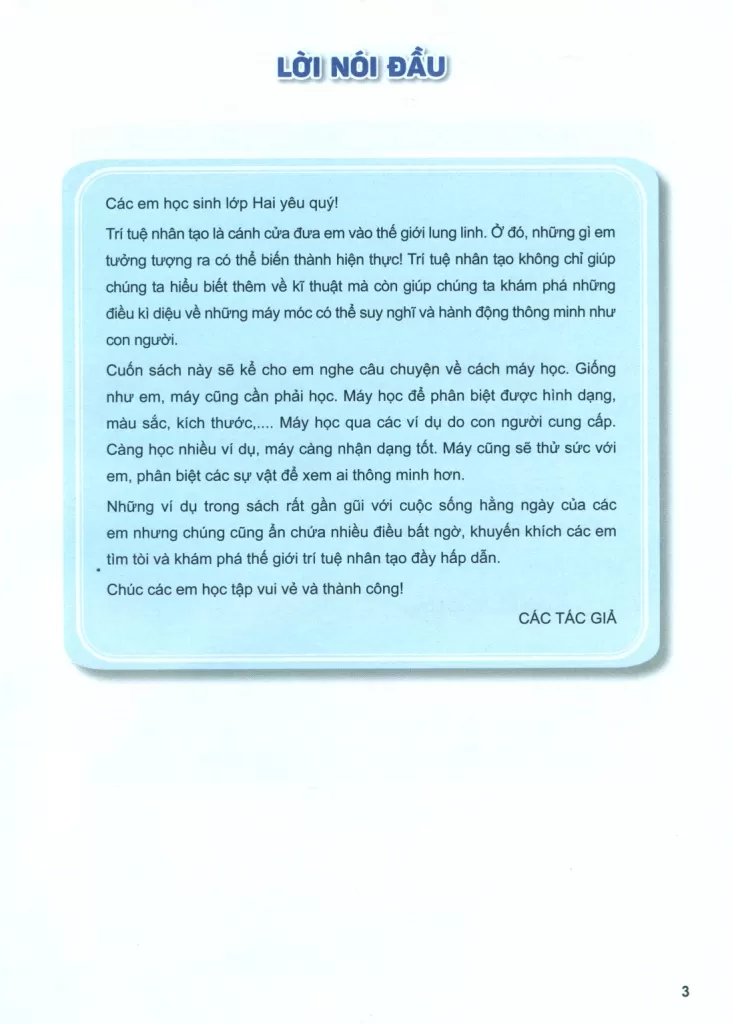 TRÍ TUỆ NHÂN TẠO LỚP 2